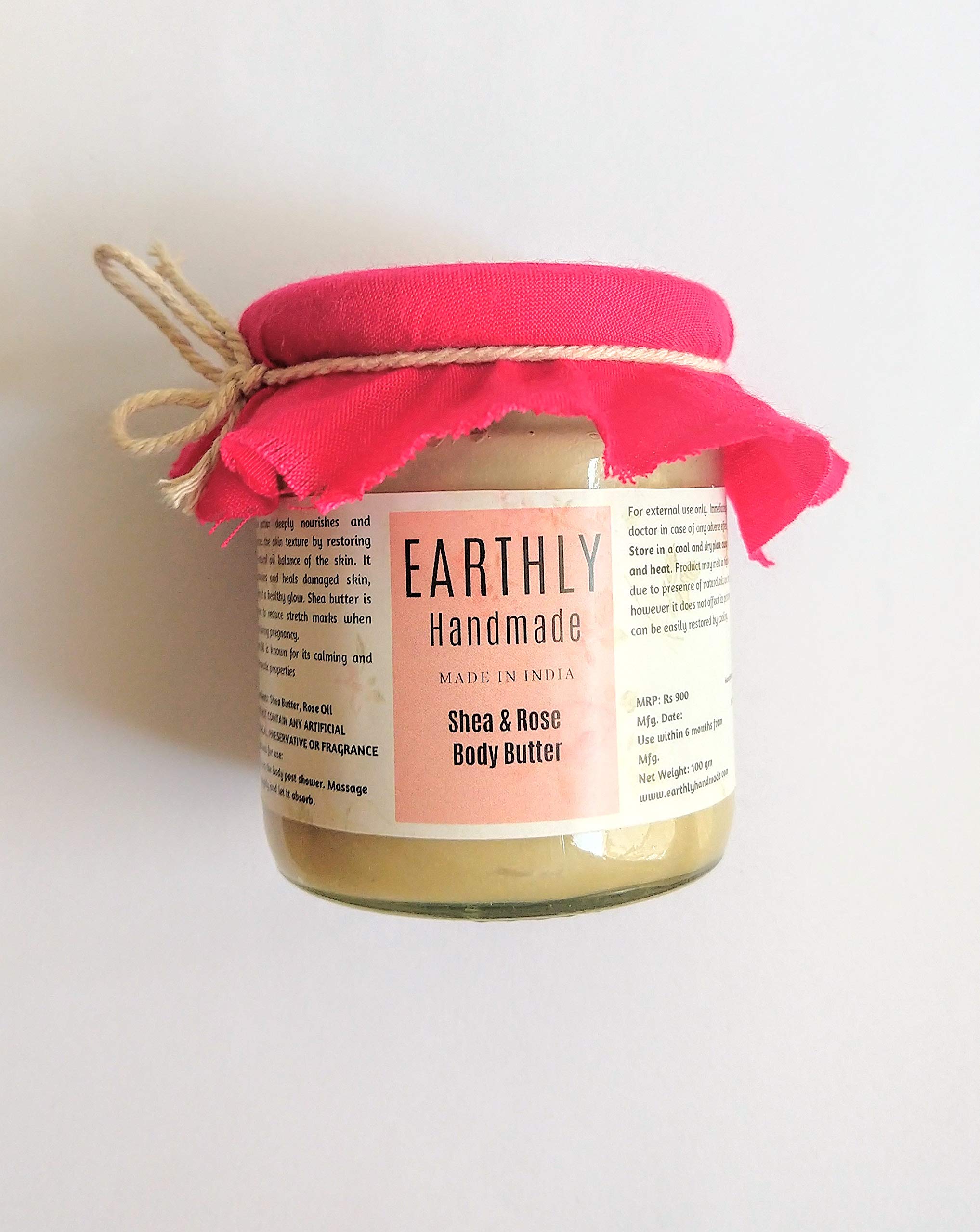Organic Shea & Rose Body Butter - Ultra Hydrating Moisturizer for Dry Skin | Perfect for Daily Use, Spa Nights & Gift Giving