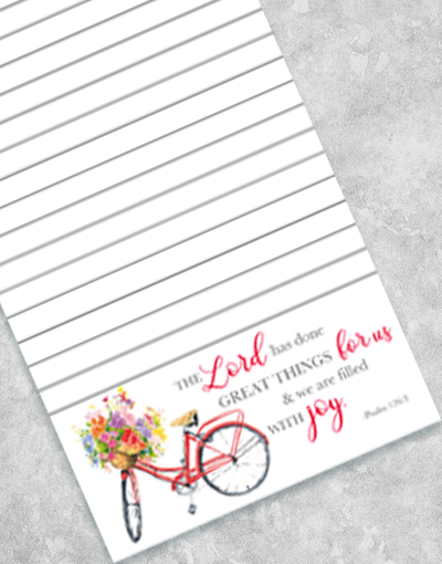 Filled With Joy Shopping List Pads - 50 Sheets Per Pad, Colorful Grocery Notepad for Kitchen & Office Organization - Perfect for Meal Planning, Grocery Lists & Errand Reminders