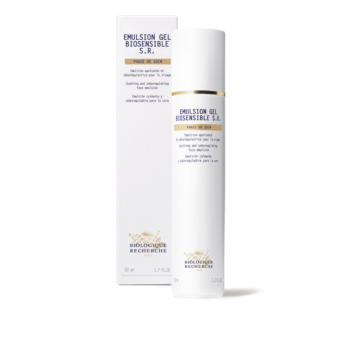 Soothing Sebo Regulating Face Emulsion - Biosensible S.R. Emulsion Gel 50ml/1.7fl oz | Oil Control & Hydration for Sensitive Skin | Daily Skincare Routine & Post-Treatment Care