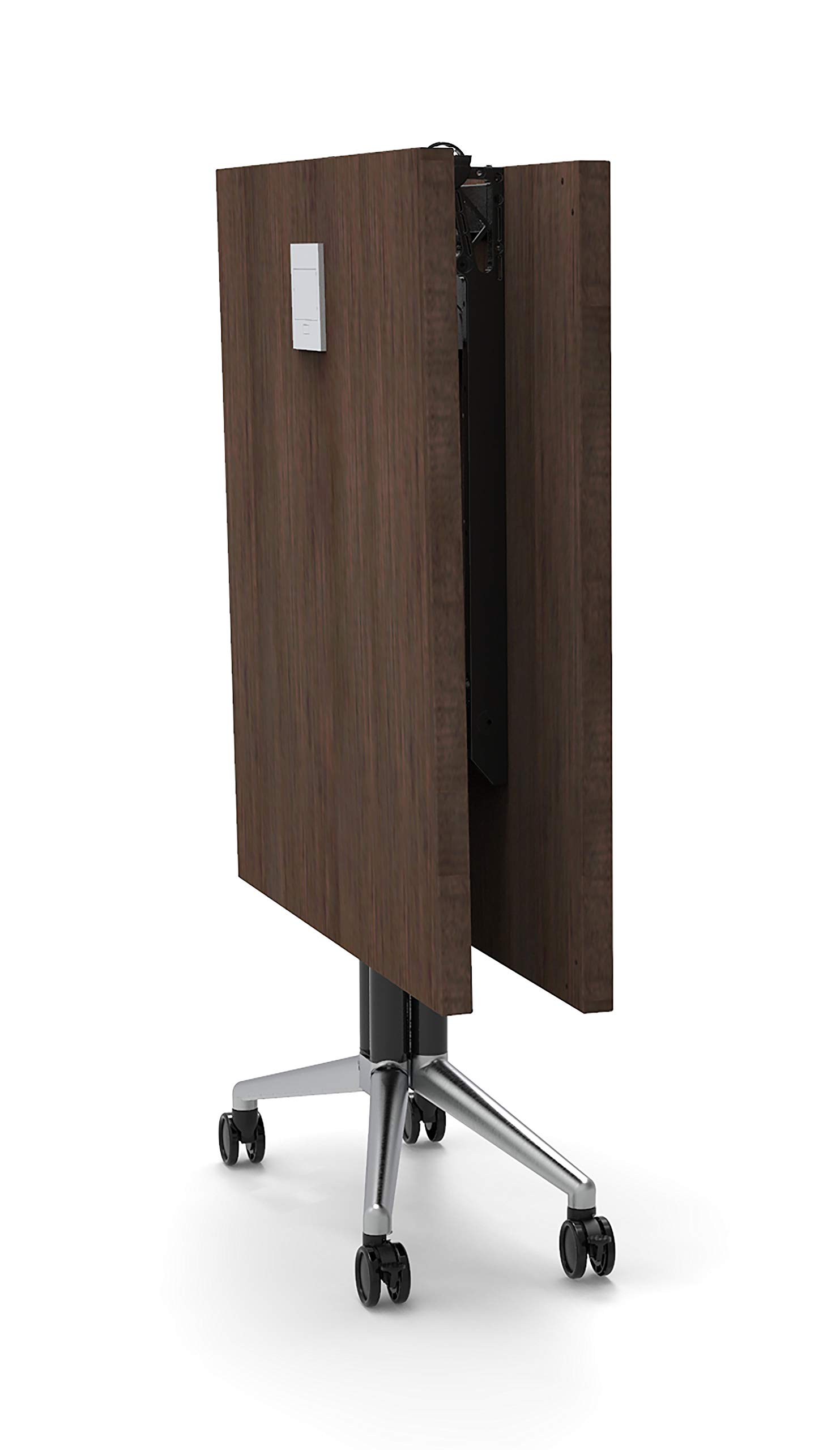 8-Person Conference Table - Foldable Model 6742 with Java X-Thick Top & Chrome Base for Office Meetings
