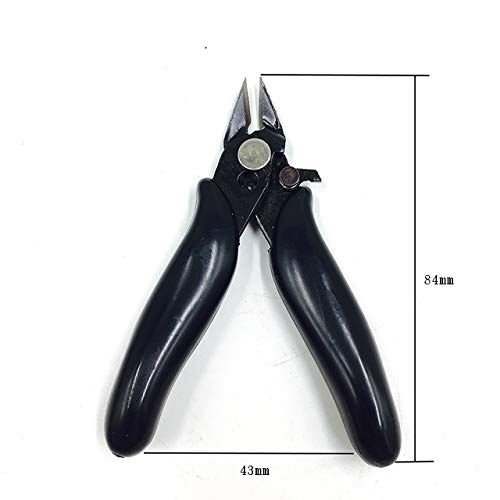 Durable Stainless Steel Mini Electronic Water Cut Pliers - Professional Electrician Repair Tools (Black) | Ideal for DIY Projects, Jewelry Making & Electronics Repair