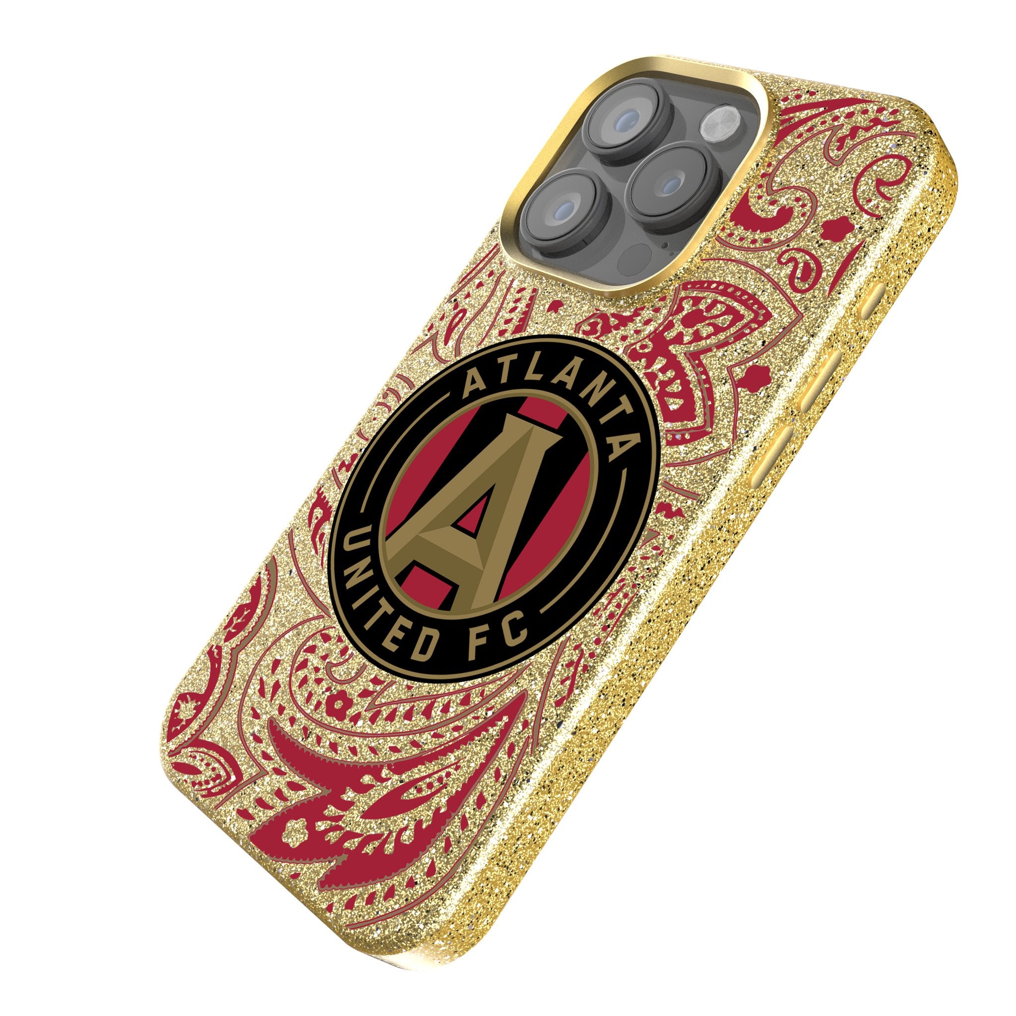 Atlanta United FC Paisley Bling Phone Case - Stylish Glitter Cover for iPhone & Samsung | Perfect for Soccer Fans & Game Days
