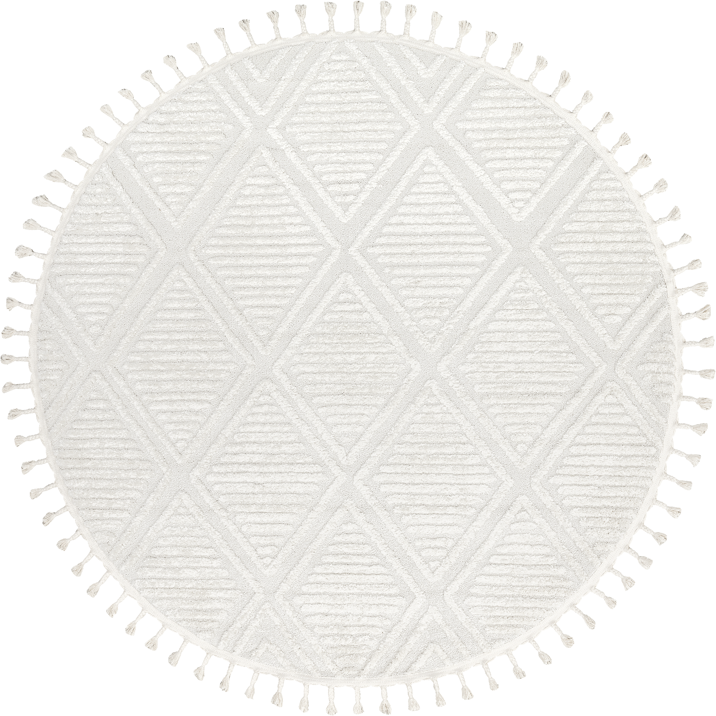 Balboa Textured Tile Rug - Soft Ivory Non-Slip Bathroom Rug for Shower, Bath Mat for Tile Floors - Perfect for Bathrooms, Laundry Rooms & Entryways