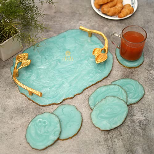 ResinTray+Coasters:AquaColor