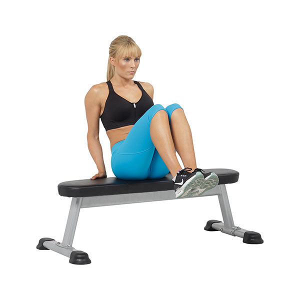 Hoist Fitness Flat Bench 5163 - Adjustable Weight Bench for Home Gym Strength Training & Workouts - Perfect for Dumbbell Press, Bench Press & Full-Body Exercises