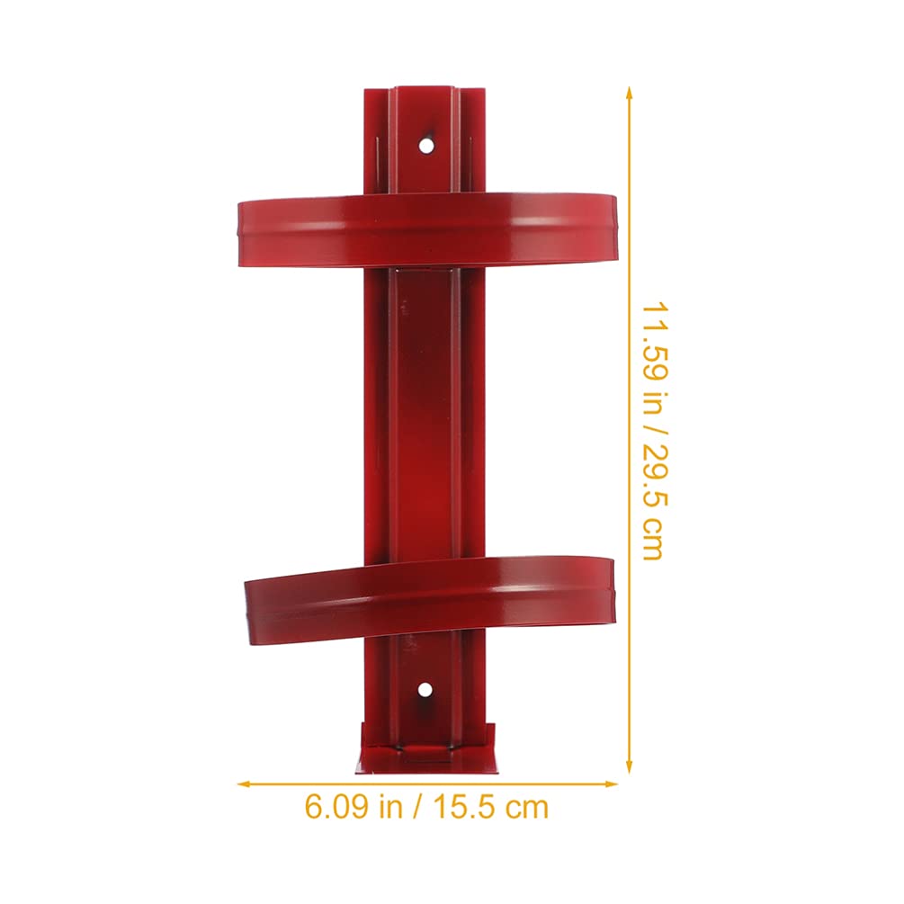 Cabilock 1-Piece Fire Extinguisher Bracket - Heavy Duty Wall Mount Rack with Hook for Shelves | Secure Fire Extinguisher Holder for Home, Garage, Kitchen & Office Safety