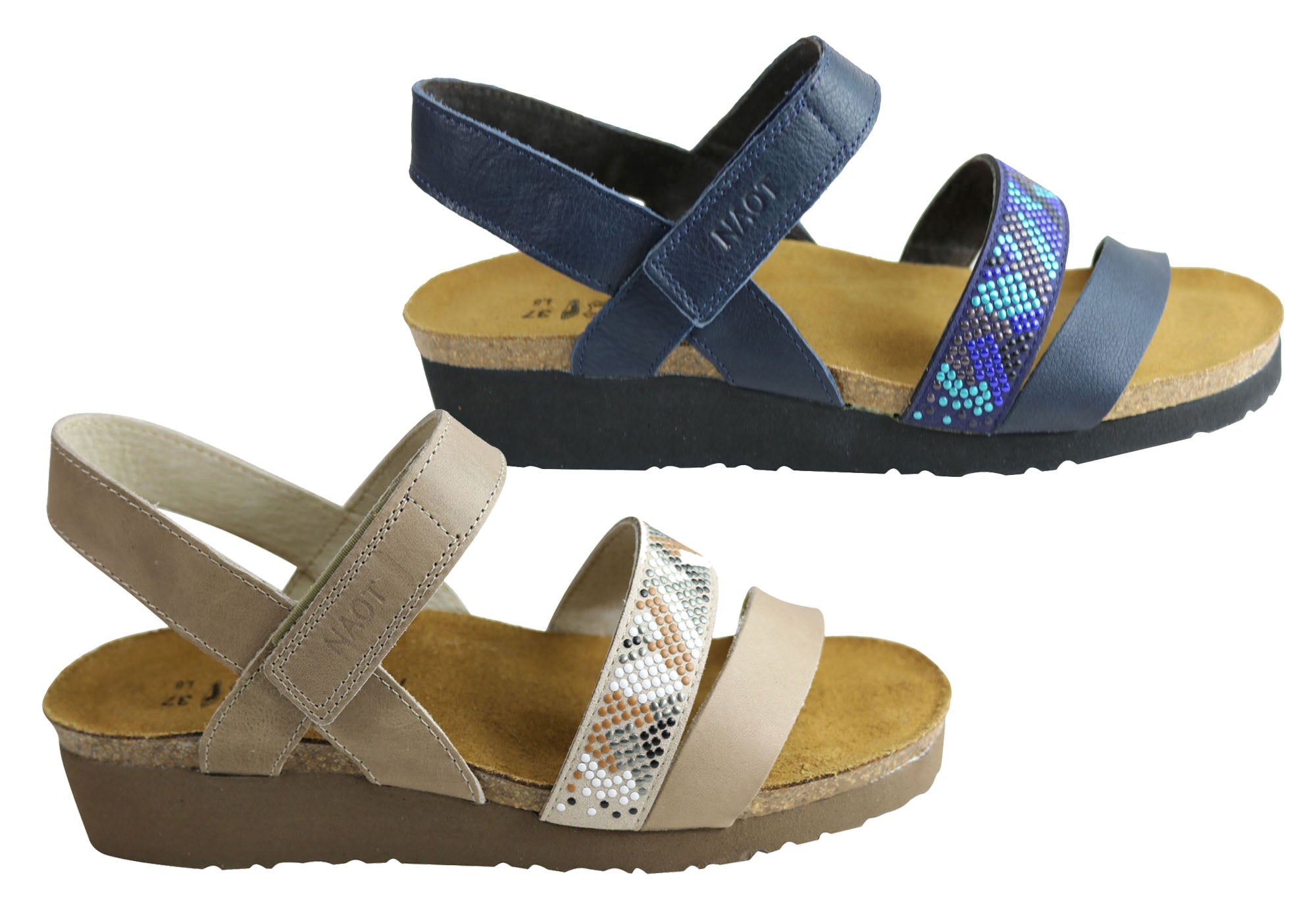 Naot Gwyneth Women's Leather Sandals - Comfortable & Supportive Arch Support - Perfect for Walking, Travel & Summer Outfits