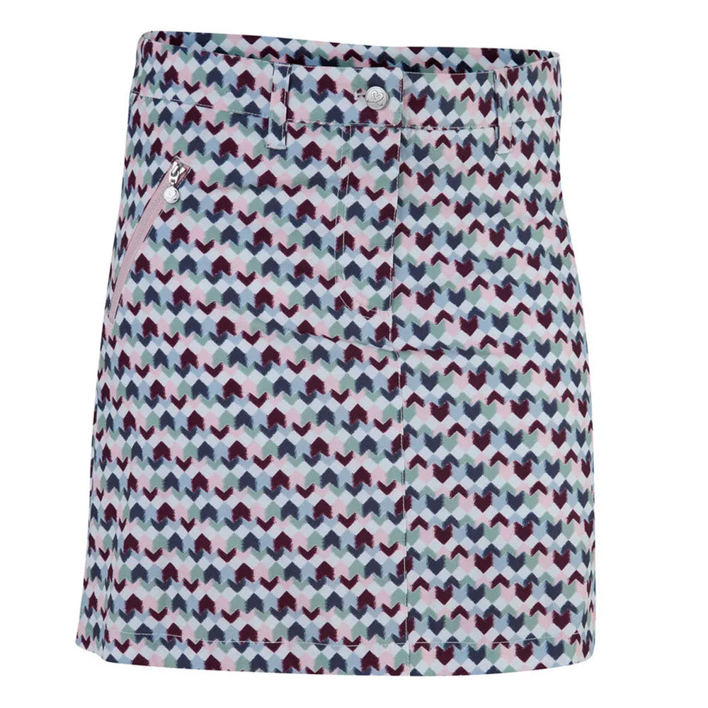 Crystal Ivory 17-inch Women's Golf Skirt with Built-in Shorts - Comfortable & Stylish for Golf, Tennis & Casual Wear