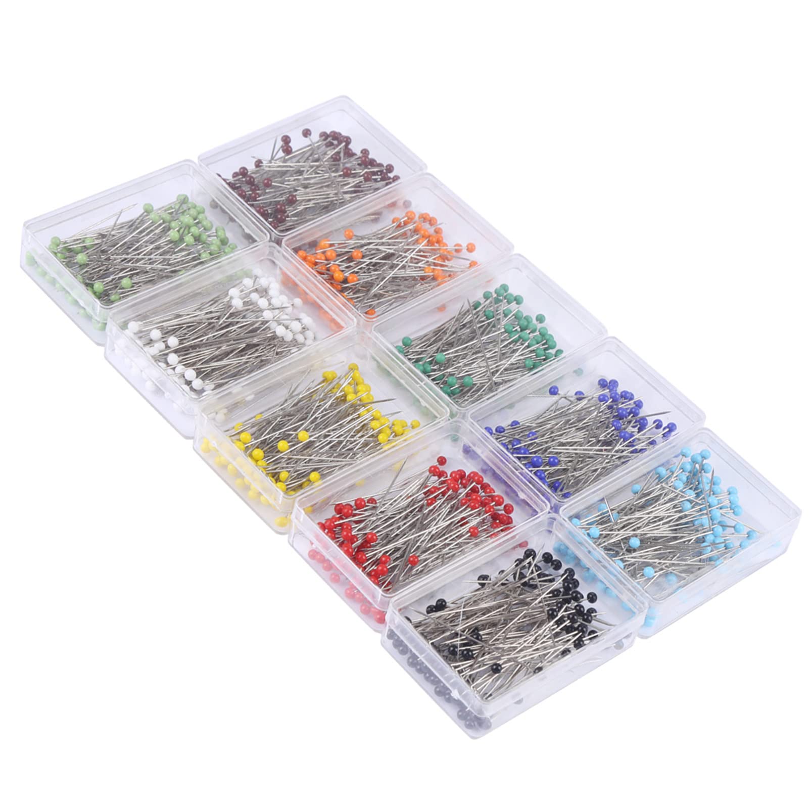 Dressmaker Pins for Wedding & Craft Decor (10 Colors)