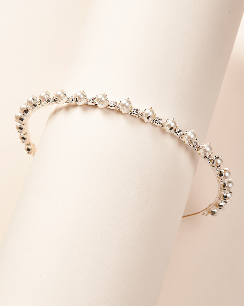 Elegant Pearl & Rhinestone Headband for Women - Vintage Hair Accessories for Weddings, Parties & Special Occasions