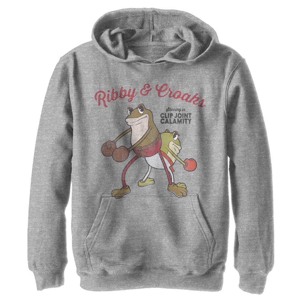 Kids' Cuphead Ribby & Croaks Hoodie - Gaming Pullover for Boys & Girls
