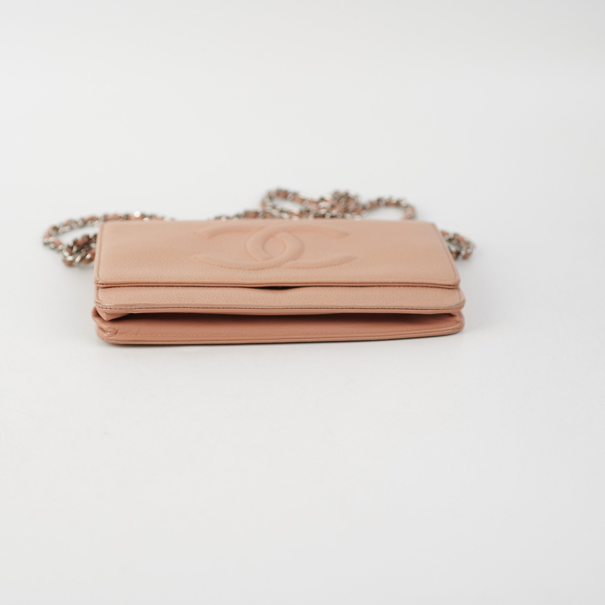 Chanel Caviar Wallet on Chain WOC in Beige | Authentic Designer Crossbody Bag for Women | Perfect for Evening Out & Daily Use