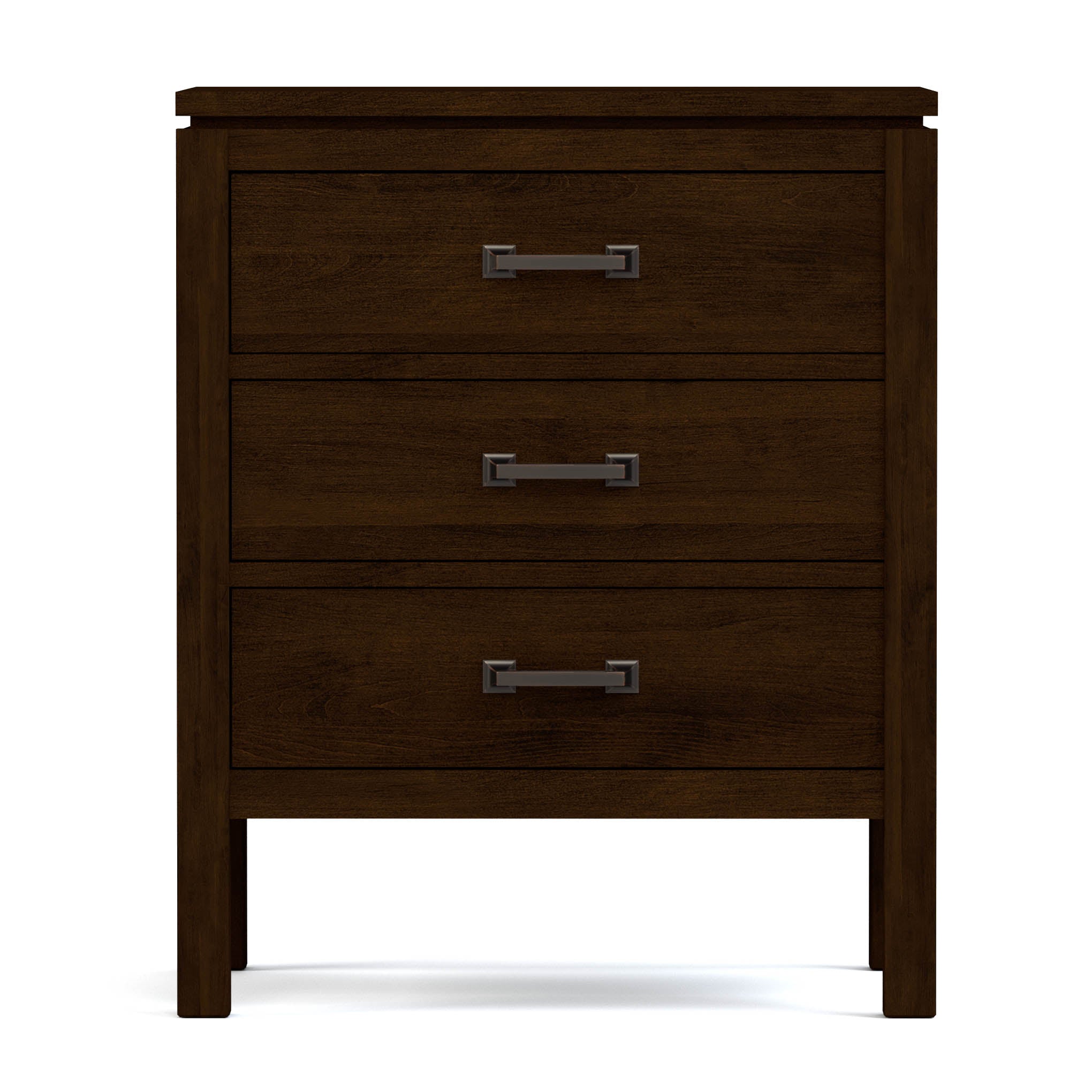 Dwyer 3-Drawer Nightstand - Modern Bedside Table with Storage for Bedroom, Living Room & Office - Wooden Night Stand with Smooth Gliding Drawers