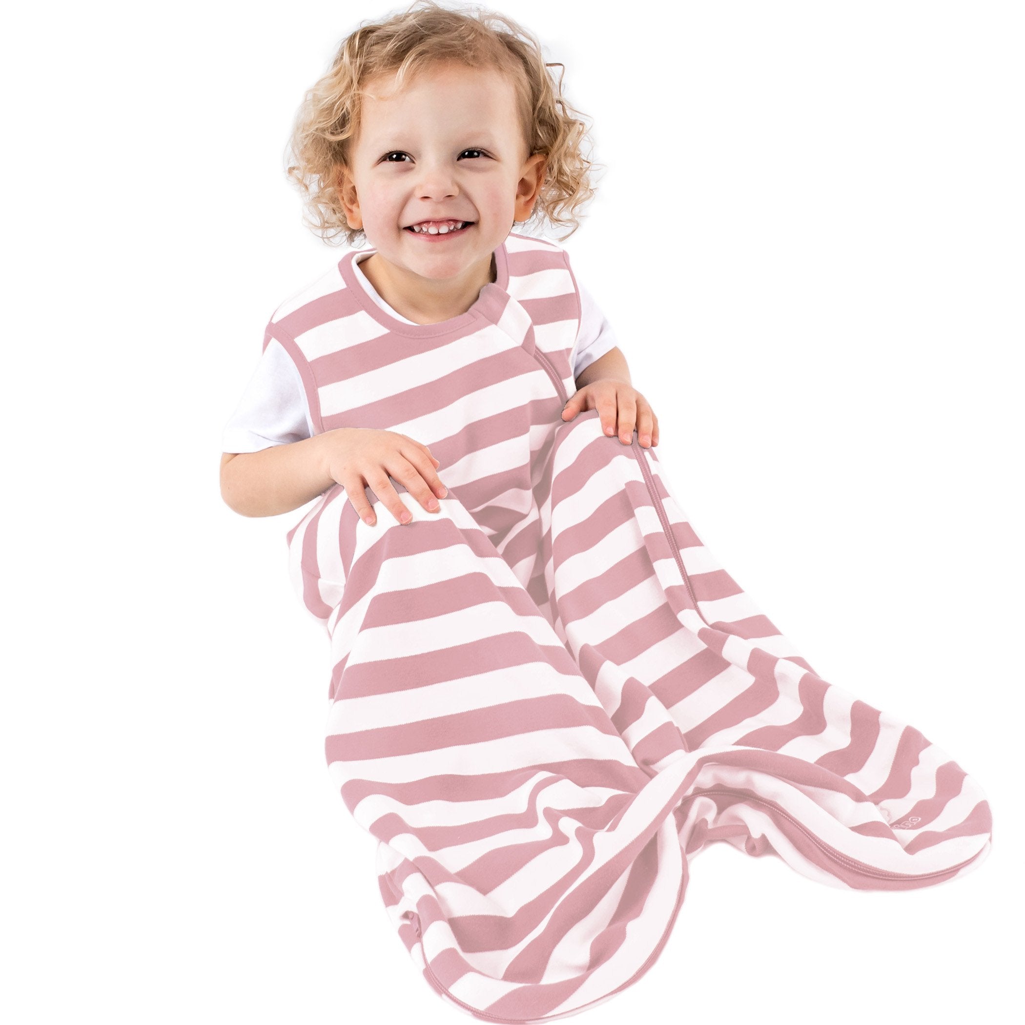 Ecolino Organic Cotton Baby Sleep Sack - Soft & Breathable Infant Sleeping Bag for Boys & Girls - Perfect for Nursery, Travel & Cozy Bedtime (Blush)