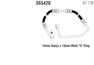 Gates 365428 Power Steering Pressure Line Hose Assembly - Replacement for Ford, Chevy, Dodge | Durable High-Pressure Hydraulic Hose for Smooth Steering | Perfect for Off-Road, Towing & Daily Driving