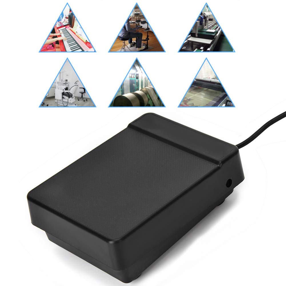 Premium Sustain Pedal for Electric Piano - 6.35mm Keyboard Pedal with Non-Slip Base | Perfect for Home Studio, Live Performances & Music Practice