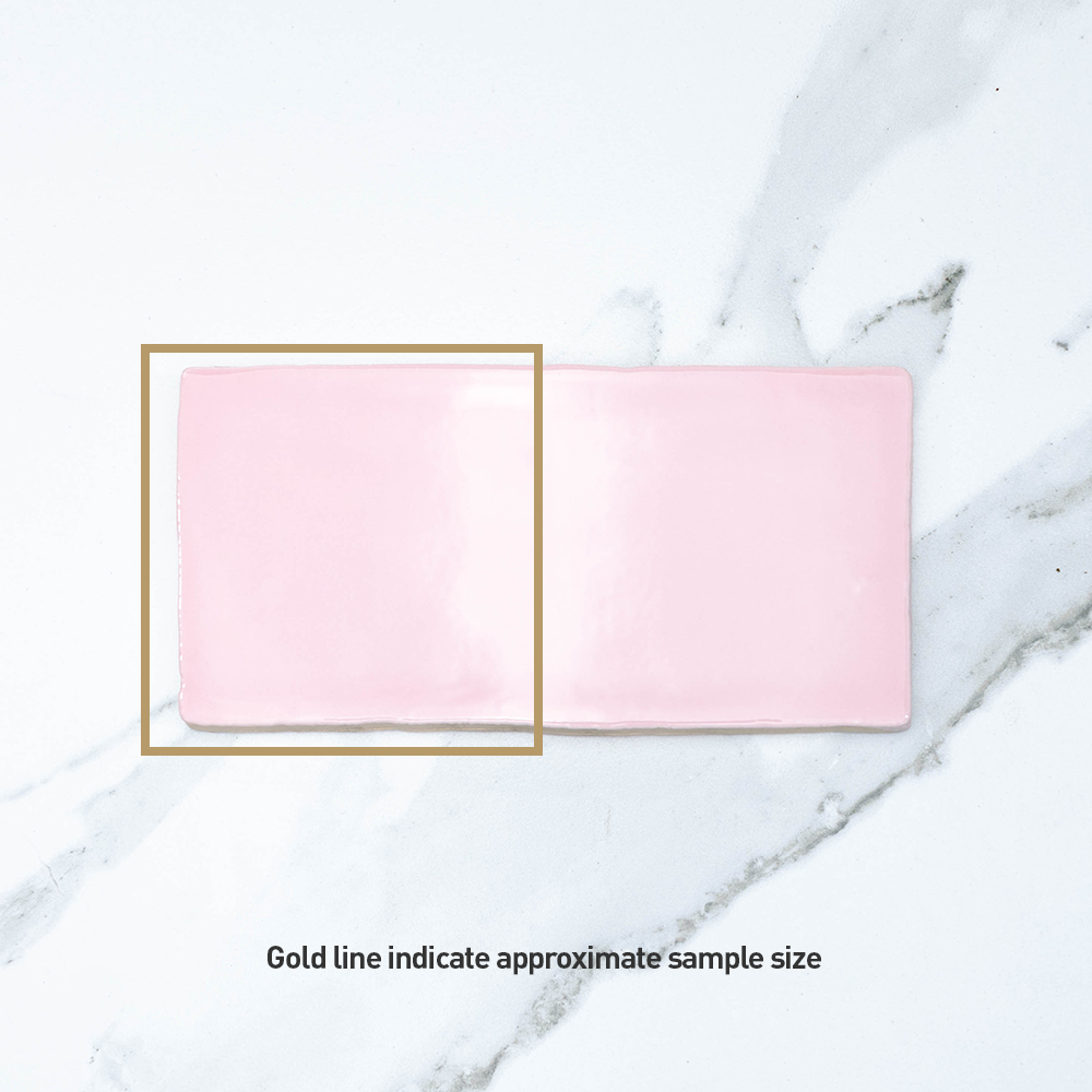 Manhattan Rosa Pink 75x150 Glossy Ceramic Subway Tile - Perfect for Kitchen Backsplash, Bathroom Walls & Modern Interior Design