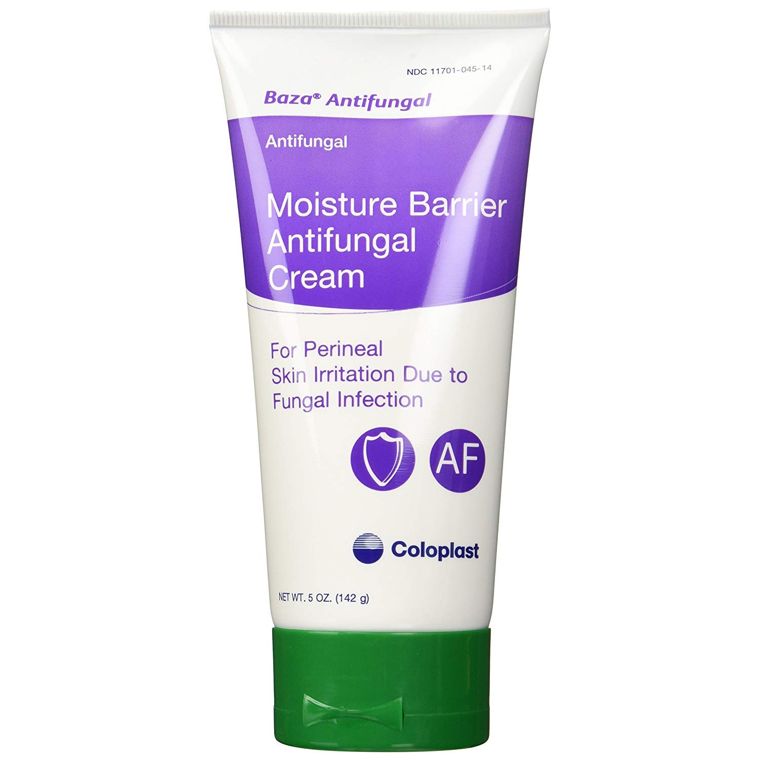 Coloplast Baza Moisture Barrier Antifungal Cream - 5 oz (Pack of 5) | Skin Protection for Incontinence & Diaper Rash | Ideal for Elderly Care & Bedridden Patients
