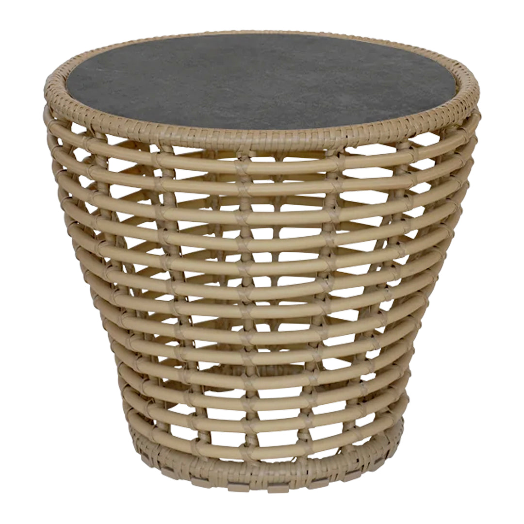 Outdoor Wicker Coffee Table - Small Patio Furniture for Garden, Balcony & Poolside Relaxation