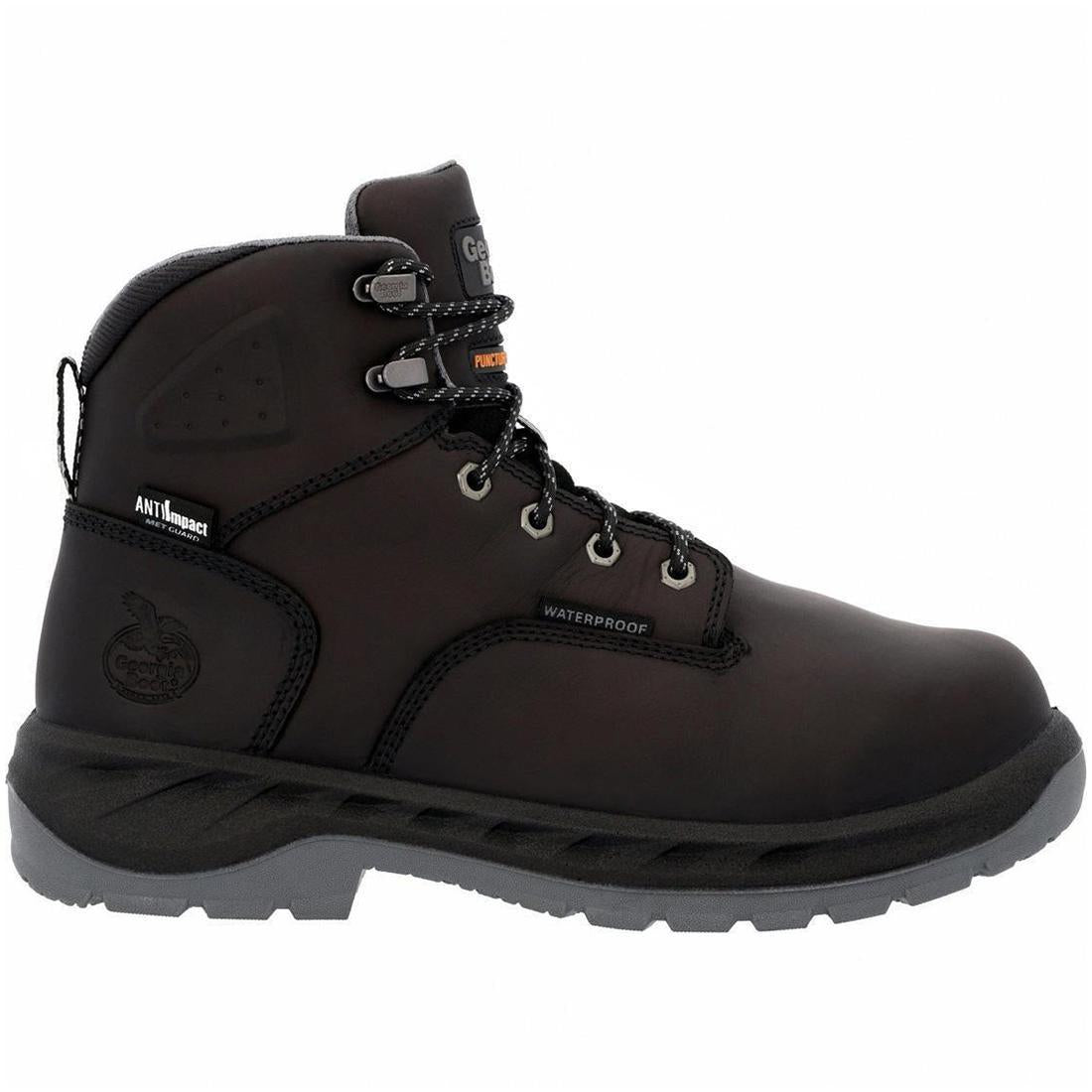 OT Internal Metatarsal Alloy Toe Puncture Resistant Work Boots for Men - Safety Steel Toe Shoes for Construction, Warehouse & Industrial Work - OSHA Compliant Protective Footwear