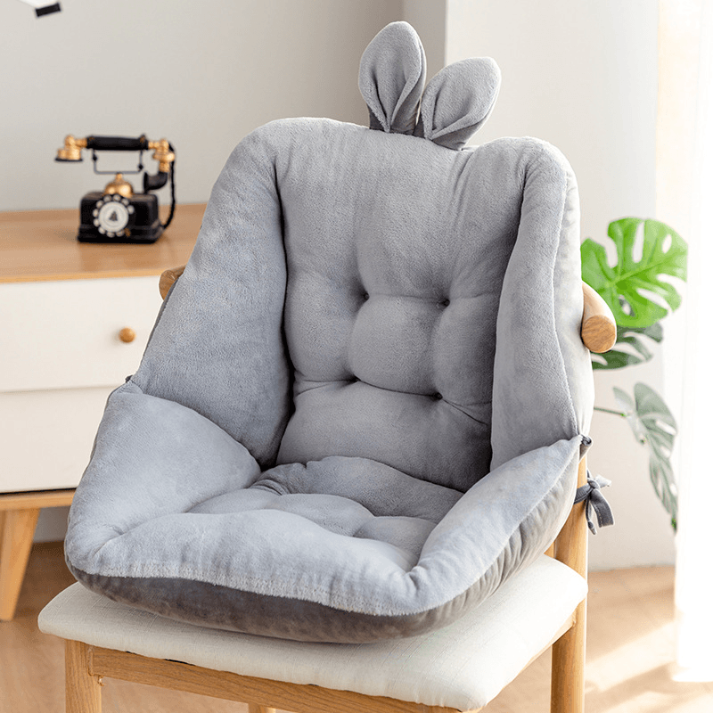 Adorable Bunny Chair Cushion - Soft Plush Seat Pad for Kids Room, Nursery, or Gaming Chair - Perfect for Home Decor, Reading Nook, and Cozy Comfort