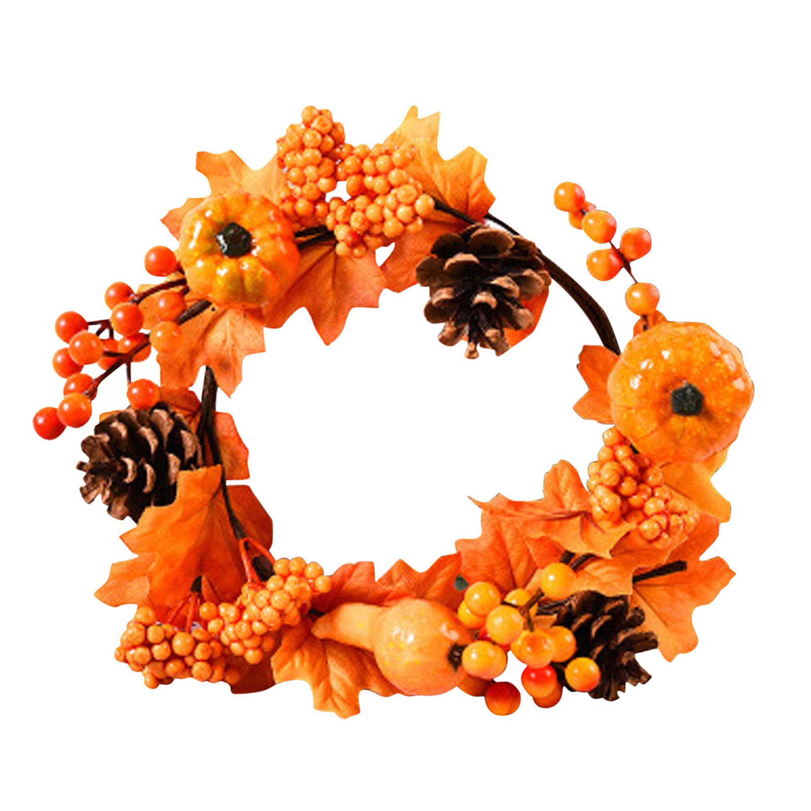 Autumn Maple Leaf Garland - Front Door Wreath for Xmas & Home Decor
