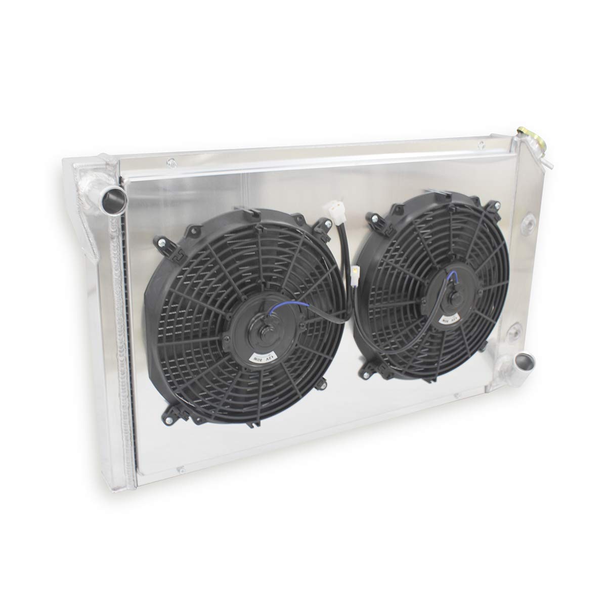 High-Performance 3-Row Aluminum Radiator with Fan Shroud (2x12