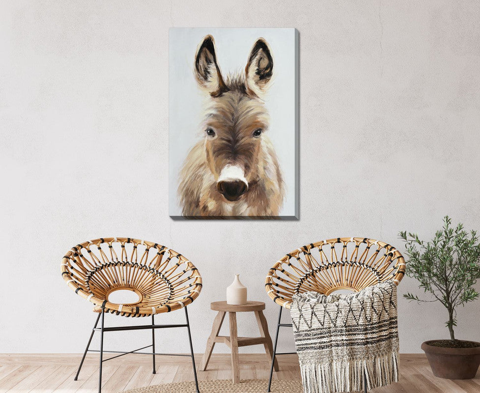 Colby Wall Art - Light Brown Framed Canvas Print 24x36 Inches - Perfect for Living Room, Bedroom & Office Decor