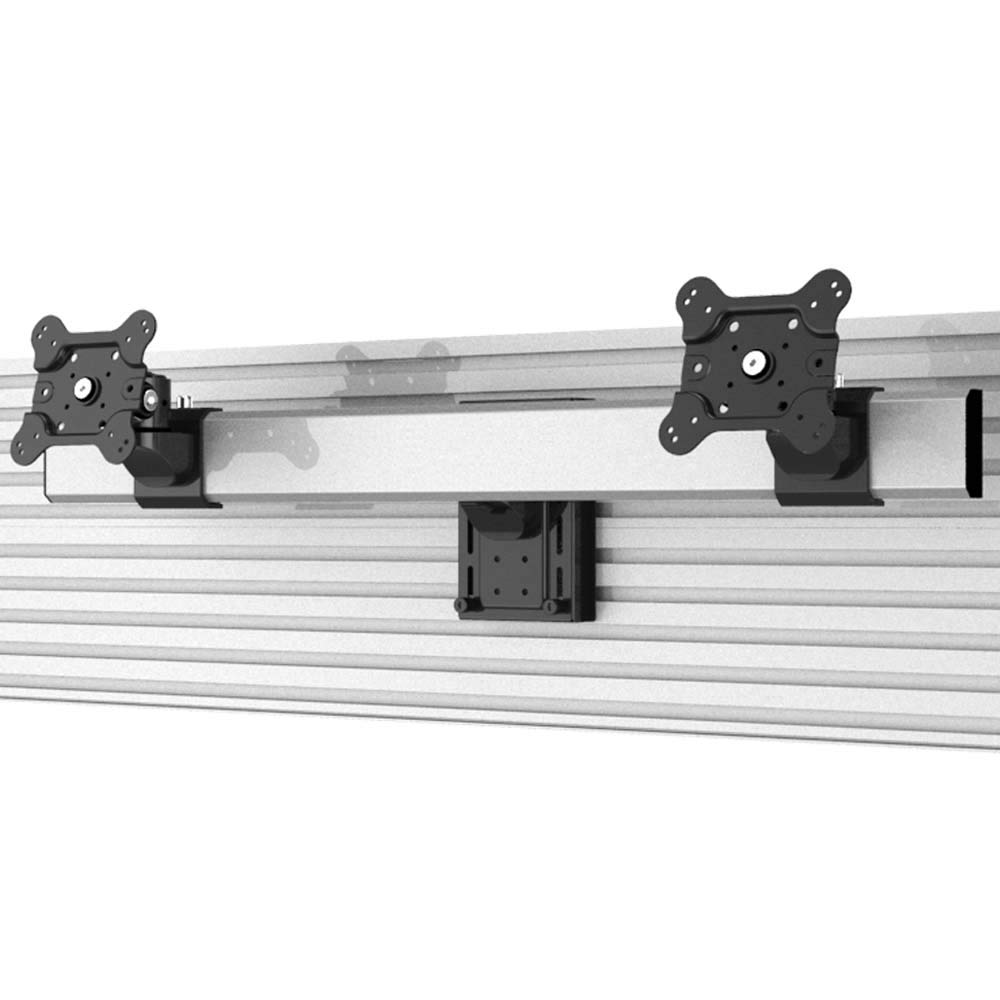 Continews Dual Monitor Wall Mount - Horizontal Slat Design for 13-32 Inch Screens | Perfect for Home Office, Gaming & Workspace Setup