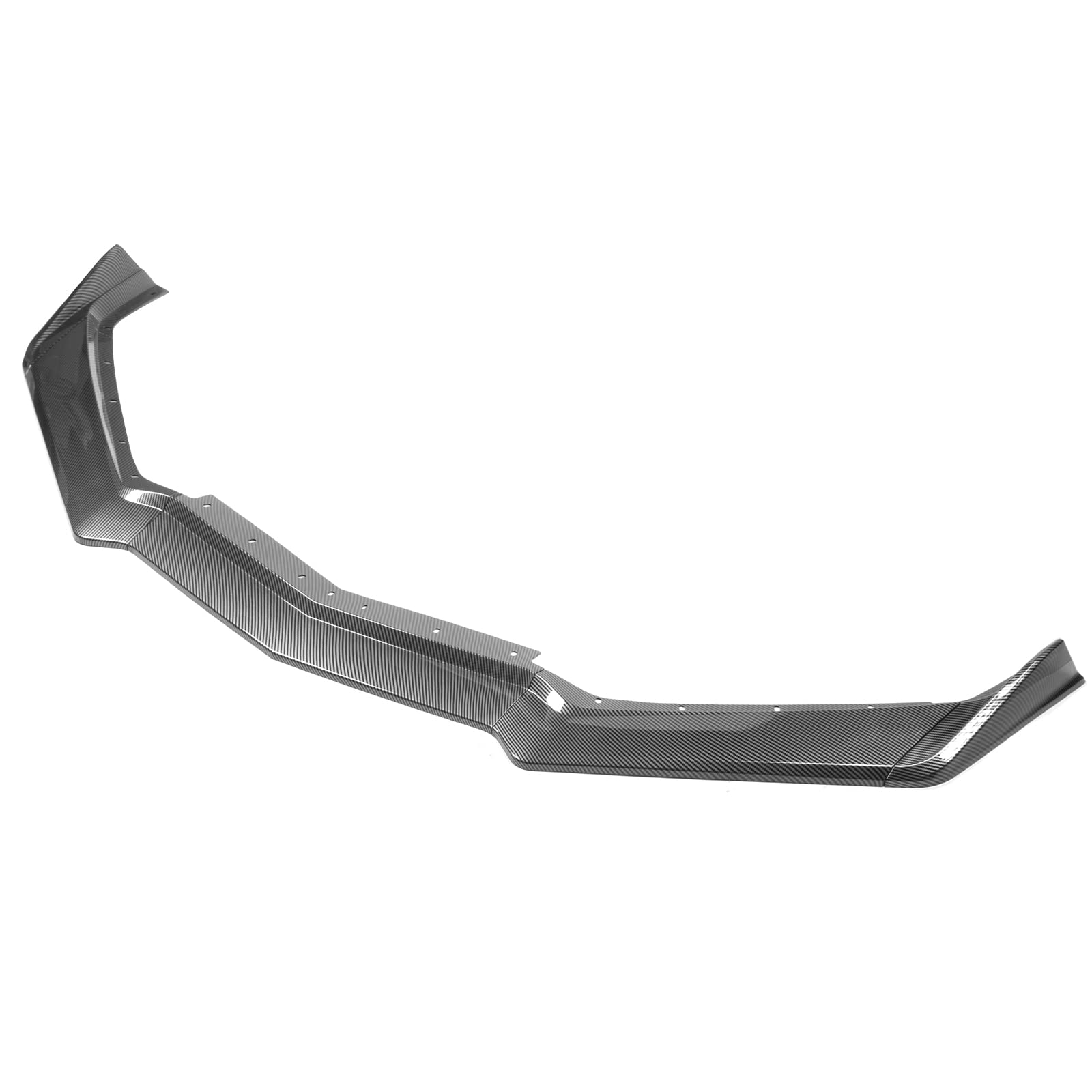 IKON MOTORSPORTS 5VM Style Front Bumper Lip Spoiler for 2020-2025 Chevy Corvette - ABS Plastic with Carbon Fiber Print - Enhances Aerodynamics & Sporty Look - Perfect for Street Racing & Car Shows