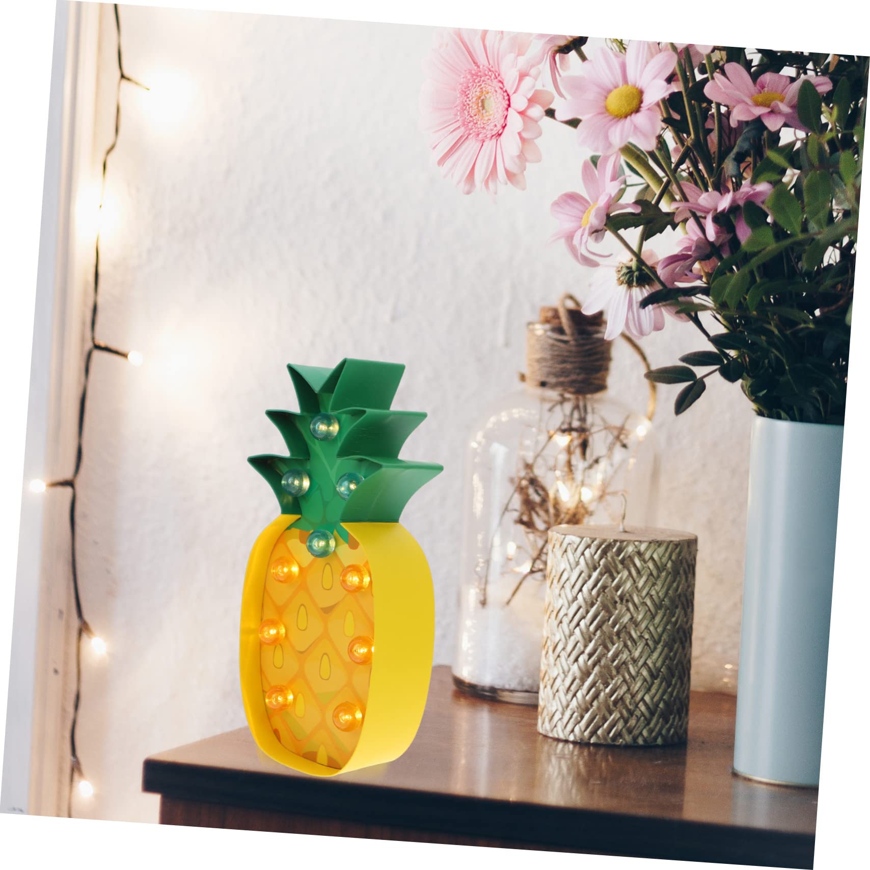 Mikikit 3-Piece LED Fruit Night Light Set - 3D Paper Art Lamp for Bedroom, Kids Room & Nursery - Portable Table Lamp with Soft Glow for Nighttime Use