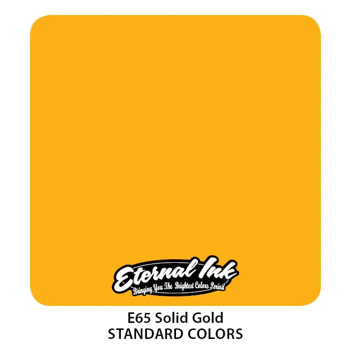 Solid Gold Eternal Ink - 1 oz Premium Tattoo Ink for Professional Artists & Tattoo Enthusiasts | Long-Lasting, Vibrant Colors for Custom Tattoos & Body Art
