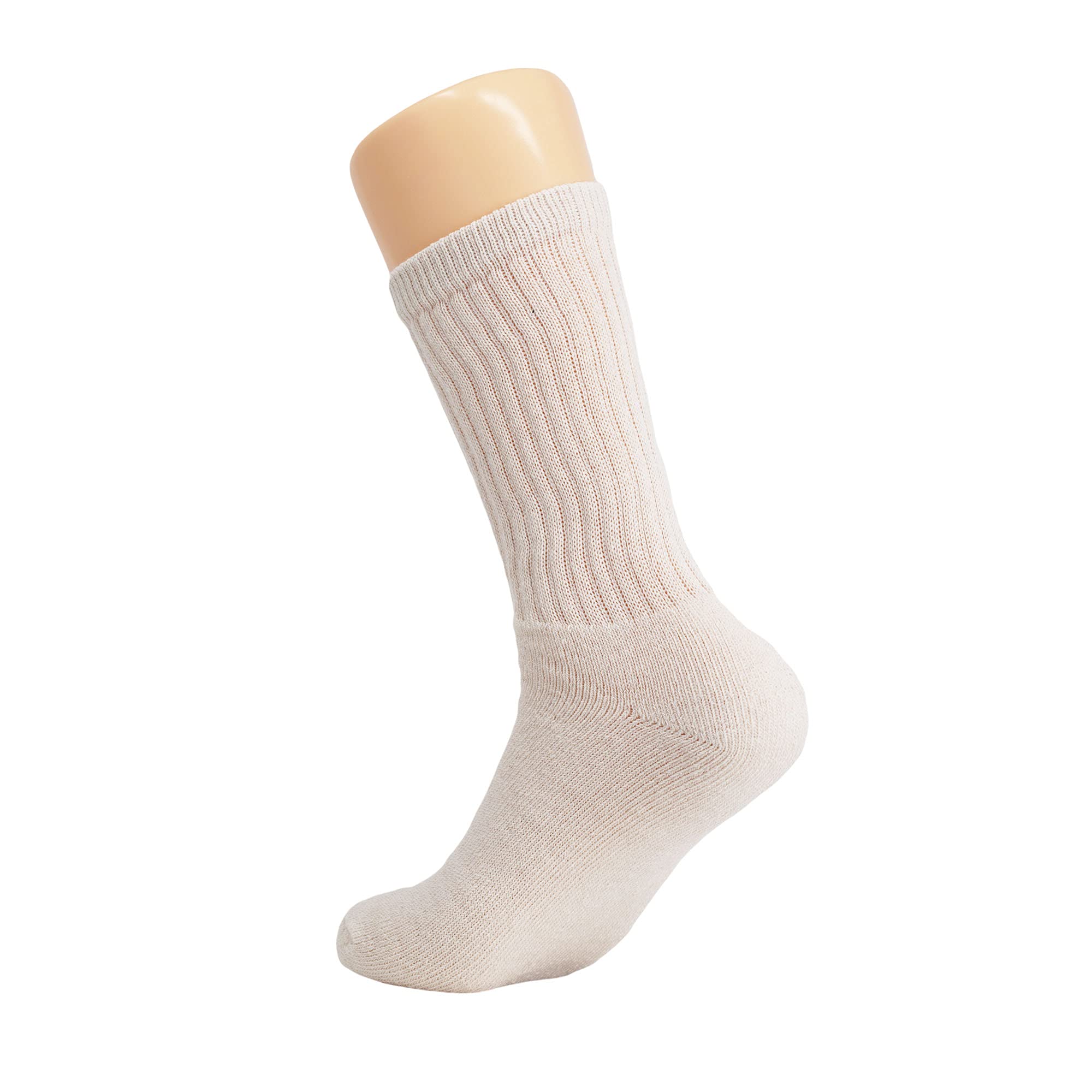 Premium American-Made Cotton Cushion Crew Socks for Men - Breathable Athletic Sports Socks for Running, Hiking & Workout - Comfortable Everyday Casual Wear