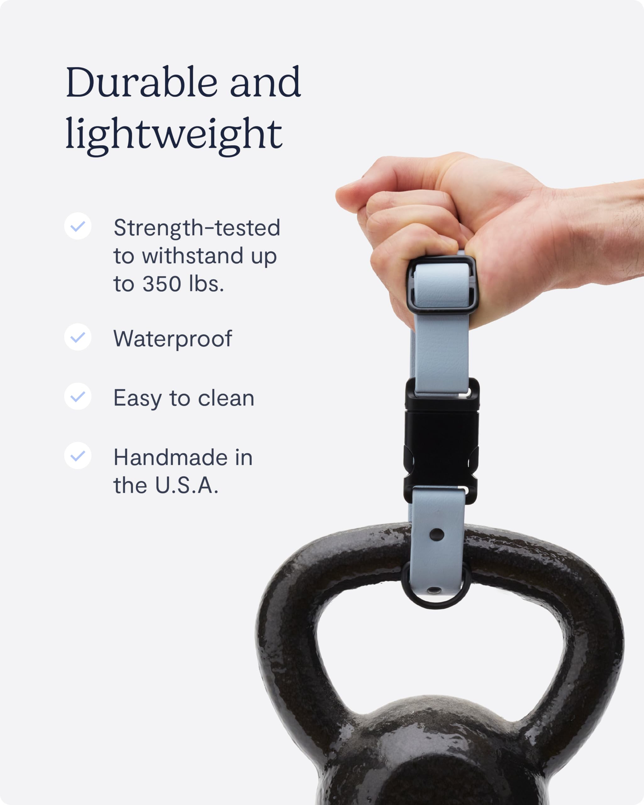 FABLE Signature Dog Collar - Lightweight Waterproof Durable Coated Webbing Collar with Aluminum Buckle - Easy On/Off Adjustable Size for Extra Large Dogs - Perfect for Outdoor Adventures, Hiking & Daily Walks - Black