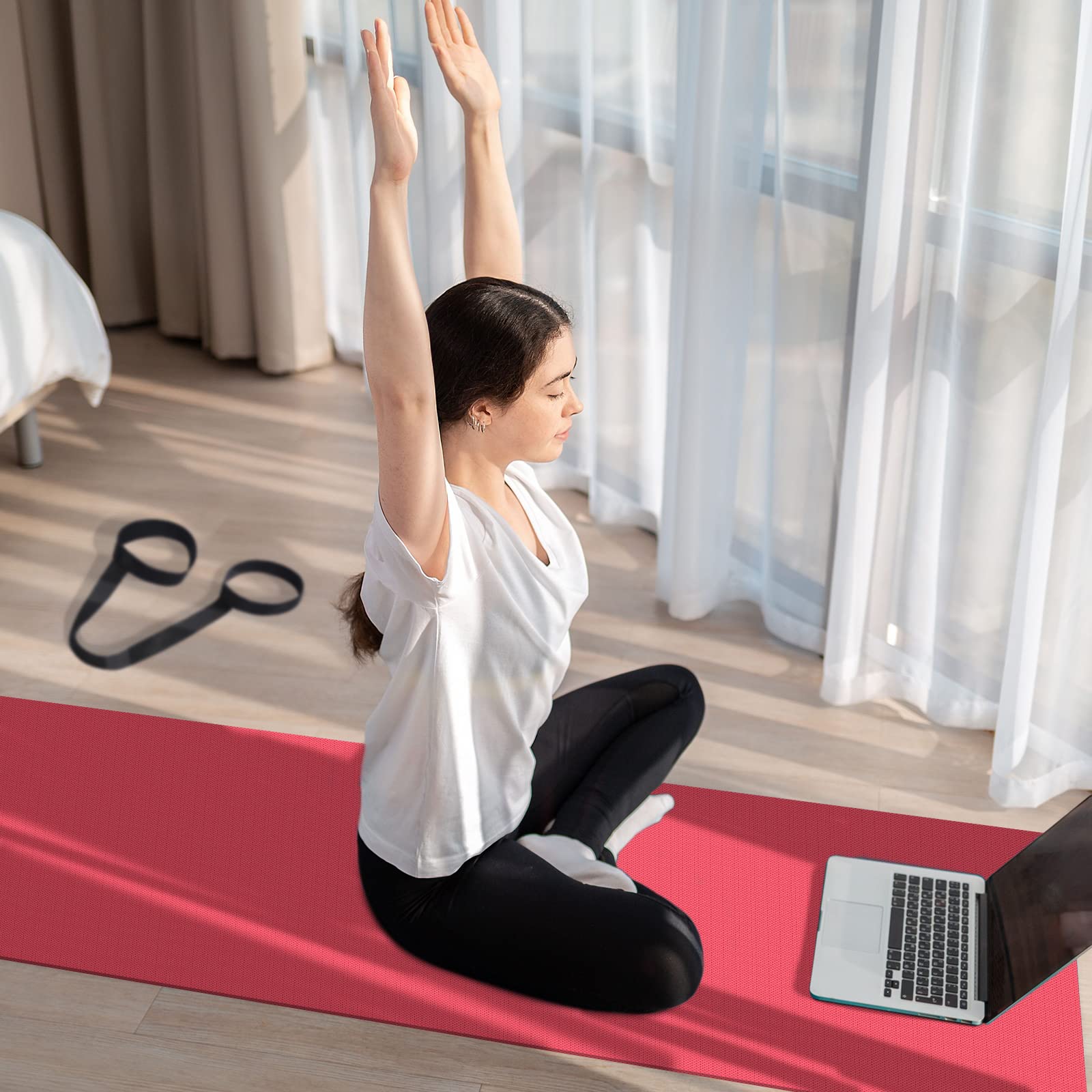 Hoolerry 36-Piece Yoga Mat Set - 12 Non-Slip 68