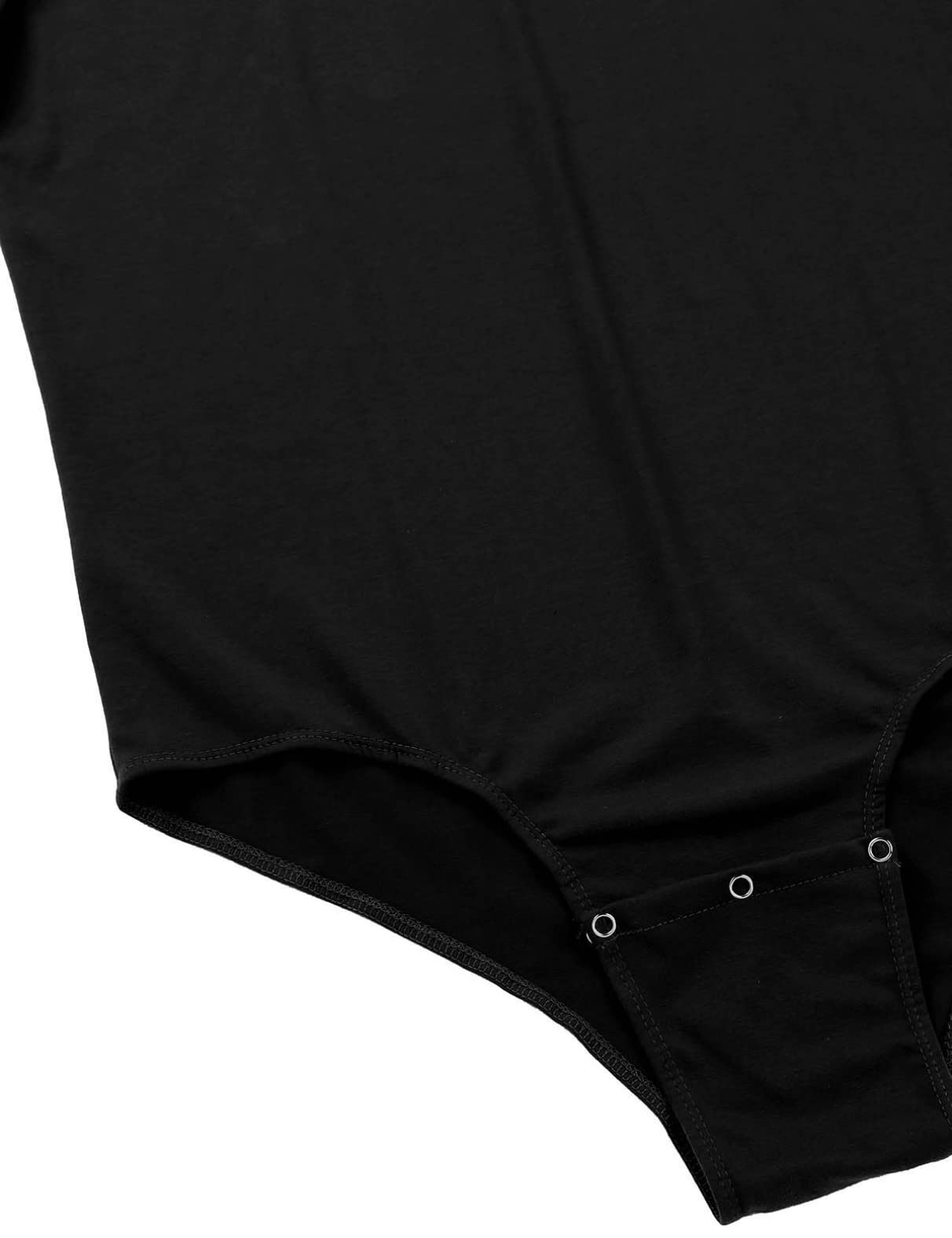 iiniim Men's One Piece Short Sleeve Undershirt - Button Crotch Jumpsuit Bodysuit Romper Leotard Top for Casual Wear, Sleepwear & Loungewear | Comfortable Stretch Fabric for Everyday Use