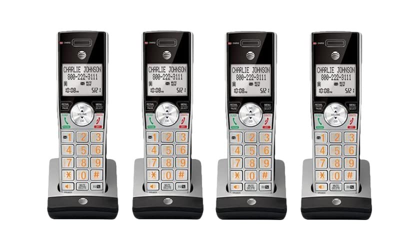 AT&T CL84215 Plus (2) CL80115 DECT 6.0 Corded/Cordless Phone with Caller ID, Full Duplex Handset & Base Speakerphone - Ideal for Home Office, Business & Elderly Use