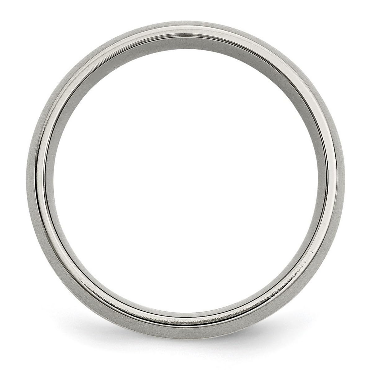 Titanium & 14K Gold Inlay Brushed Band Ring for Men & Women - Durable Wedding, Engagement & Fashion Jewelry - Multiple Sizes Available