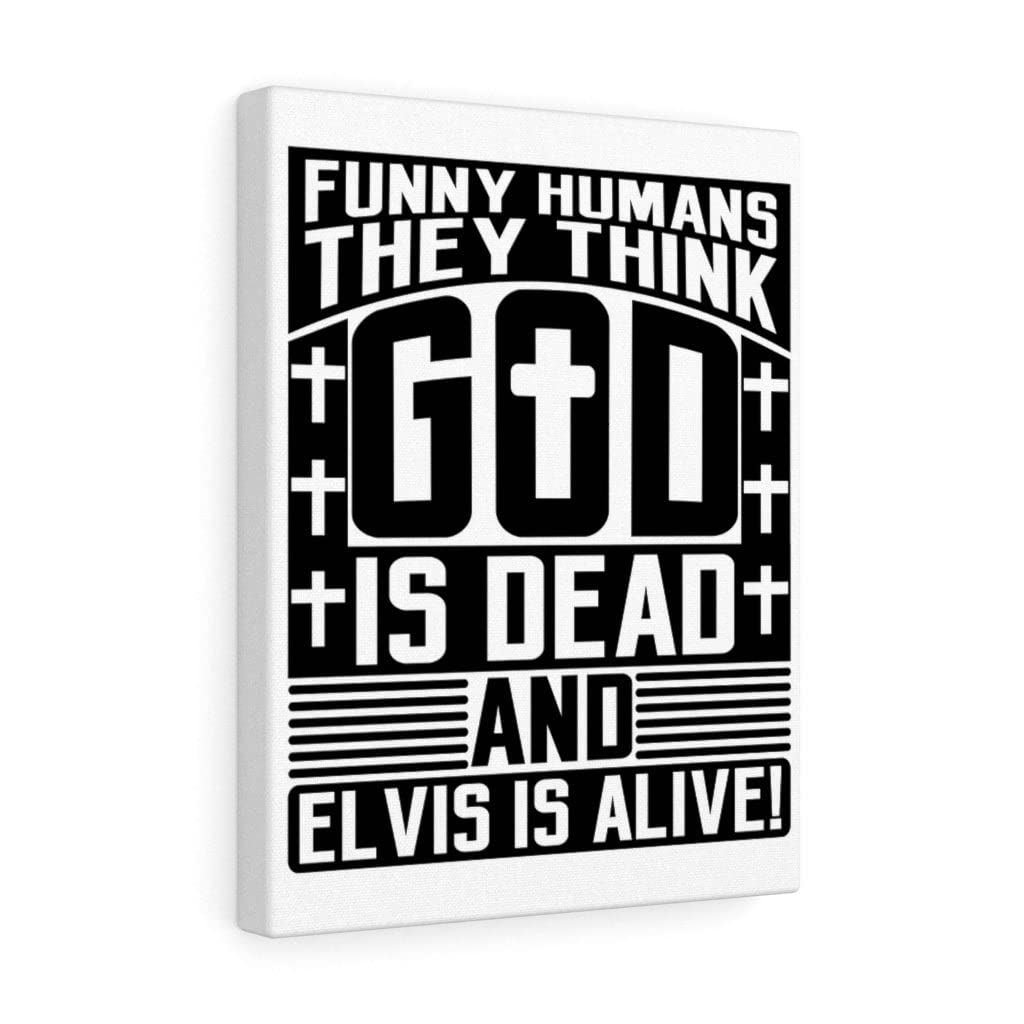 Funny Christian Wall Art - Bible Verse Print 'They Think God is Dead' - Ready to Hang Scripture Home Decor for Living Room, Bedroom & Office
