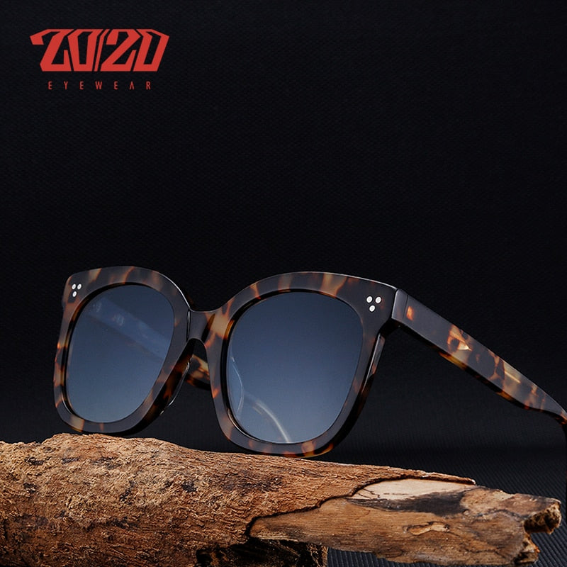 20/20 Classic Polarized Acetate Unisex Sunglasses AT8048 - UV Protection for Men & Women - Perfect for Driving, Beach & Outdoor Activities