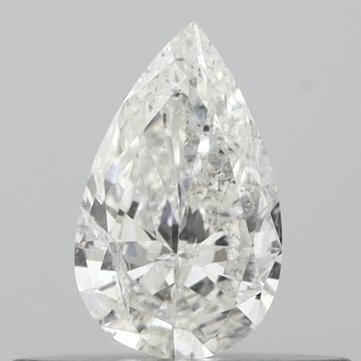 0.25 Carat G Color I1 Clarity Pear Cut Diamond - Elegant Solitaire Ring for Engagement & Wedding Jewelry