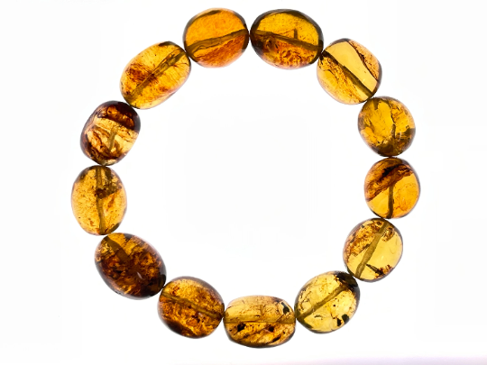 Mexican Amber Crystal Beaded Bracelet - Handmade Healing Jewelry with Natural Stones for Women | Perfect for Meditation, Yoga & Spiritual Wellness