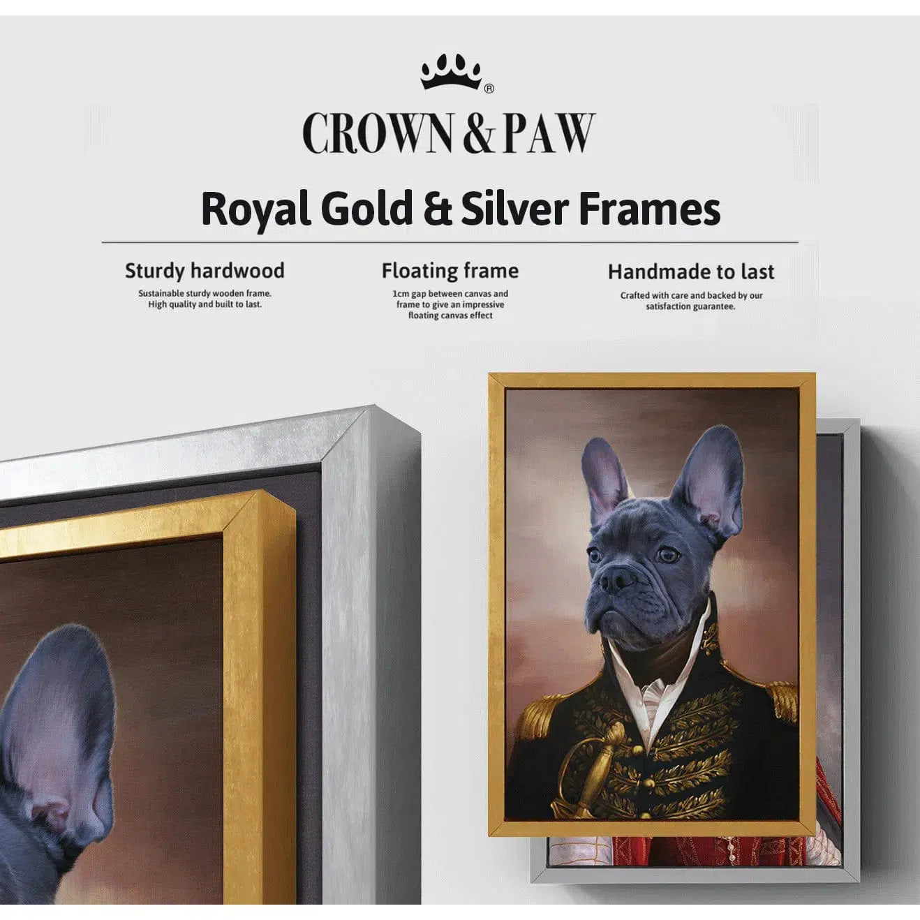 Custom Pet Canvas Portrait - Personalized Pet Art for Dogs & Cats - Perfect for Home Decor & Gifts