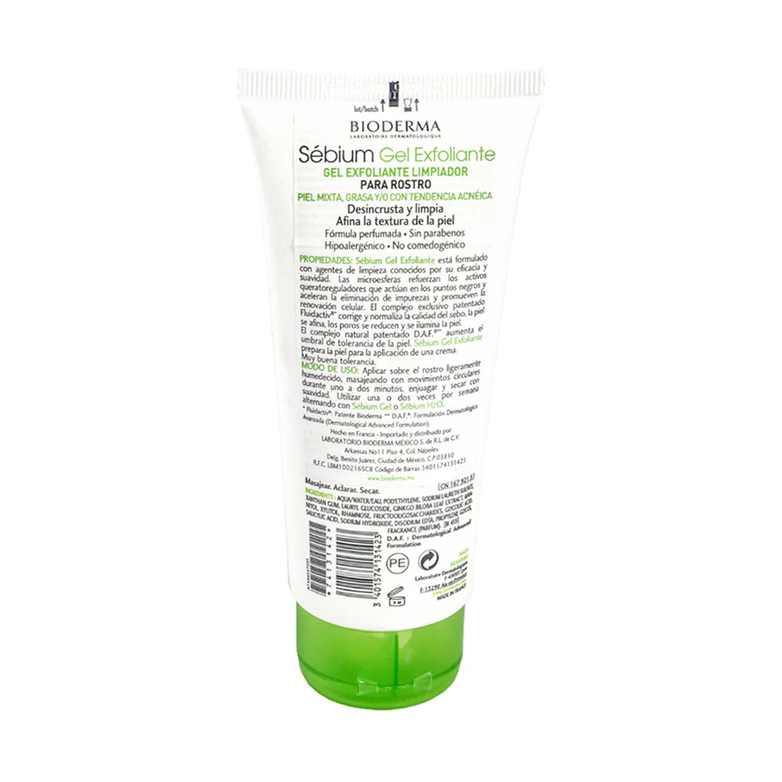 Sebium Exfoliating Gel 100ml - Deep Cleansing Face Wash for Oily & Acne-Prone Skin | Daily Skincare Routine for Clear Complexion