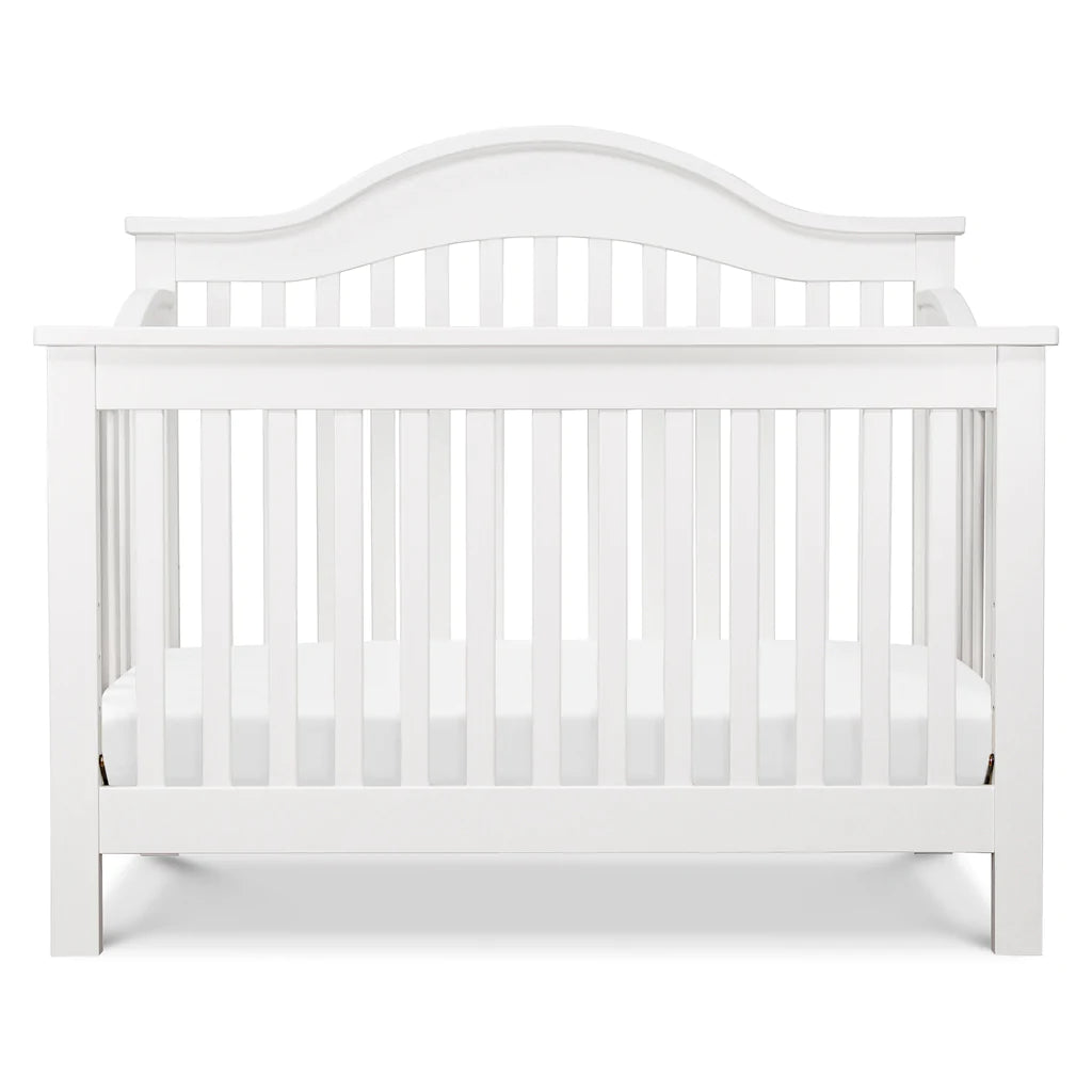 Jayden 4-in-1 Convertible Baby Crib to Toddler Bed - White Nursery Furniture for Newborns & Kids - Perfect for Nursery, Bedroom & Daycare