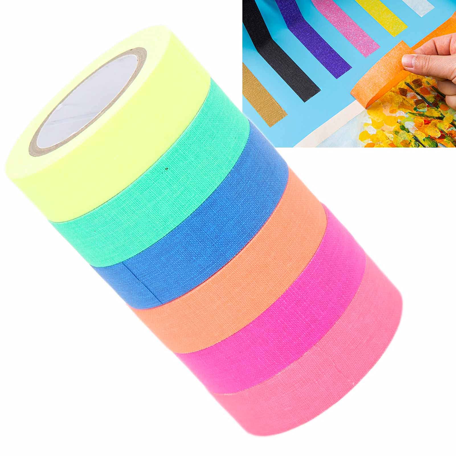 6Pcs Mixed Color Cotton Ribbon Bias Tape - 1/2 Inch Folded Bias Binding for Sewing, Quilting & DIY Crafts - Perfect for Gift Wrapping, Masking & Fabric Edging - High Quality Cotton Tape for Professional & Home Use