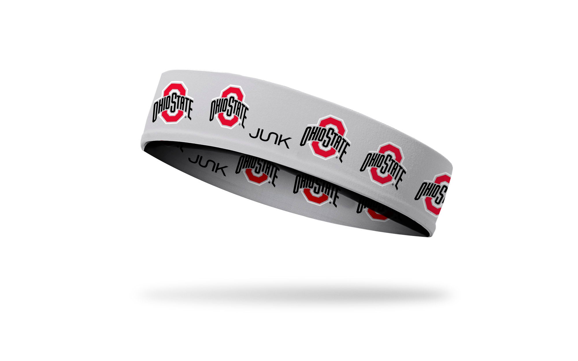 Ohio State Buckeyes Logo Gray Baller Headband - Adjustable Sweatband for Basketball, Running & Workouts - Unisex Sports Headwear for Fans & Athletes