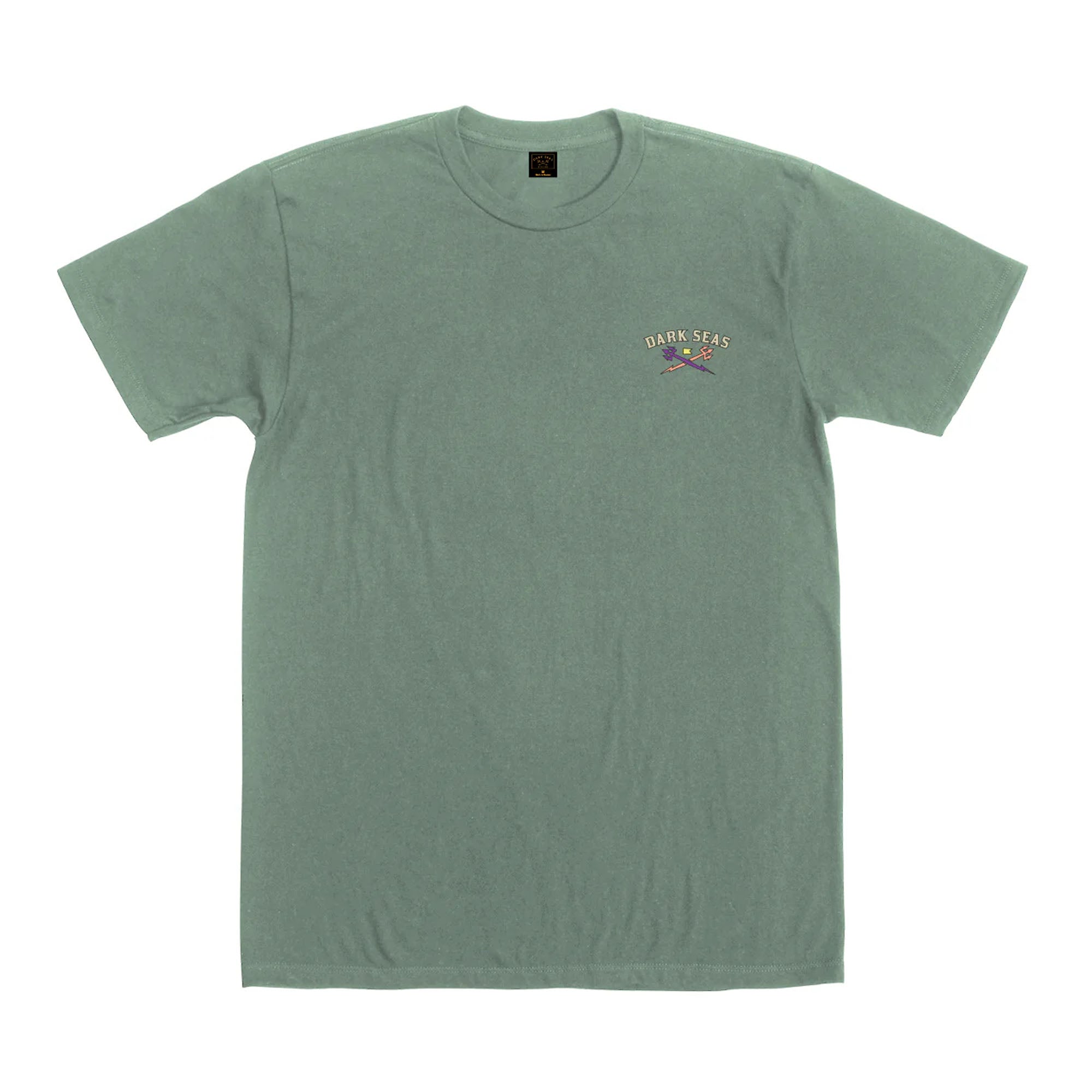 Dark Seas Graphic Print Men's Short Sleeve T-Shirt - Green | Casual Streetwear & Summer Fashion for Everyday Wear