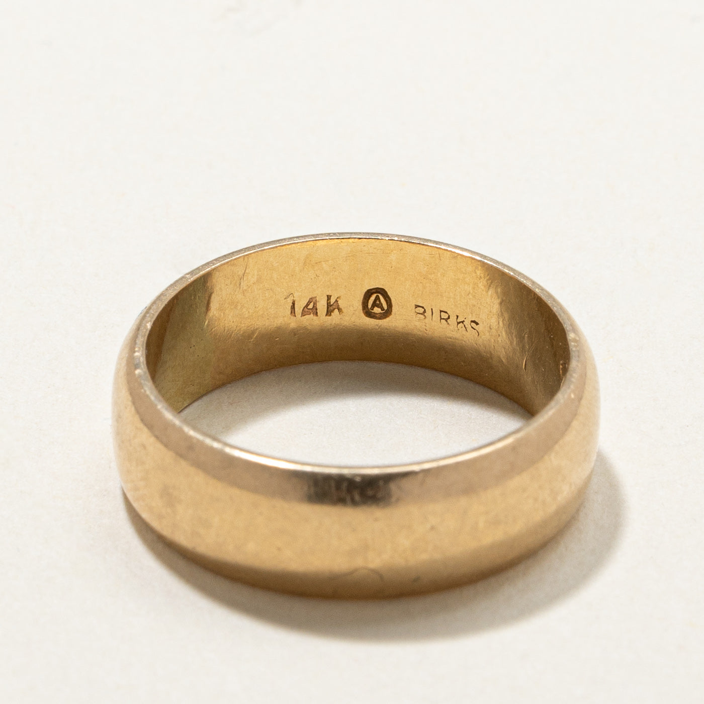 14K Yellow Gold Plain Wedding Band Ring for Women - 5.9mm Width, Size 6 - Perfect for Engagement, Anniversary & Everyday Wear