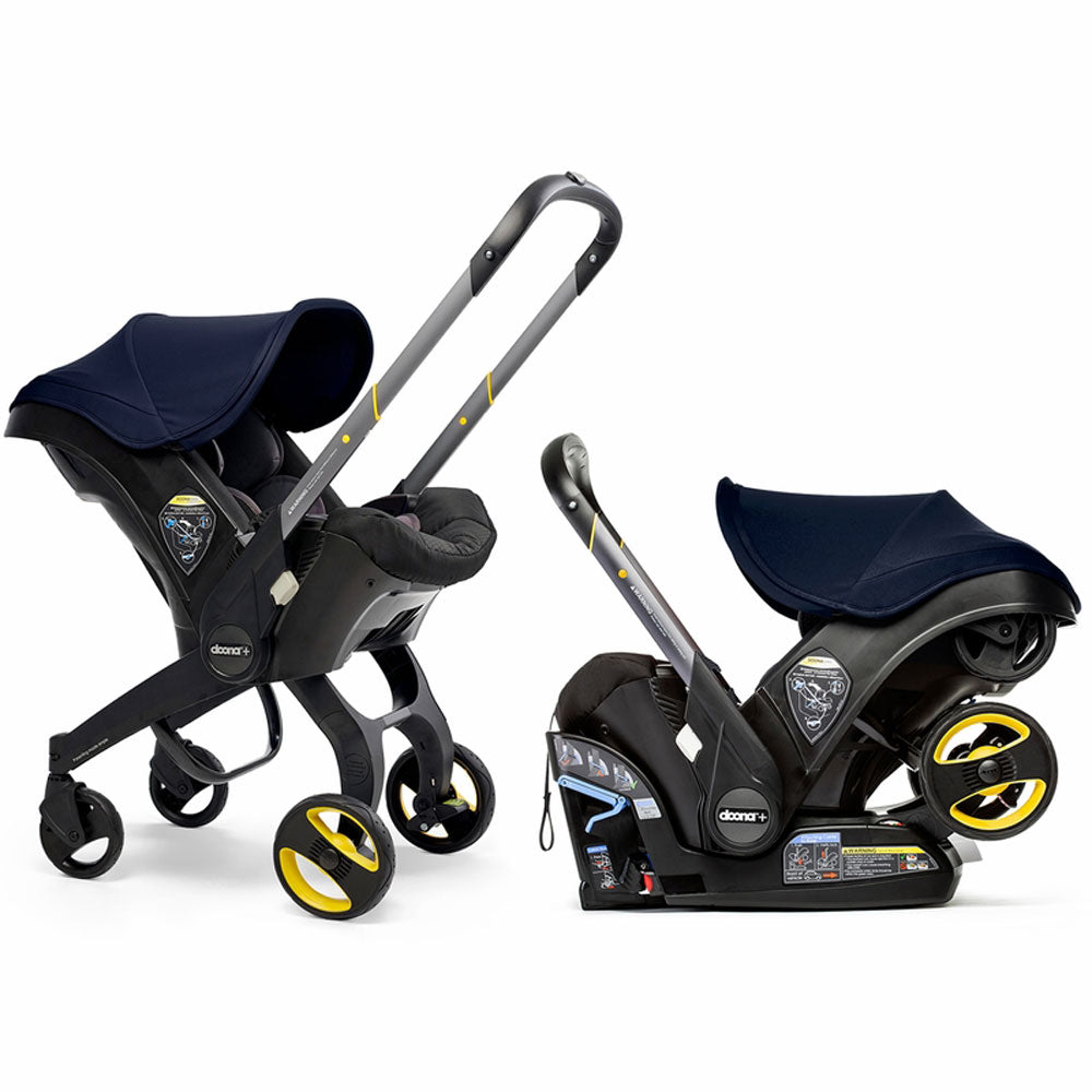 Doona Infant Car Seat & Stroller with Base - 3-in-1 Travel System for Newborns to 35 lbs - Lightweight & Compact for Airplane & Car Travel - Perfect for Parents on the Go